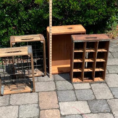 LOT 185: Vintage Wood Crates