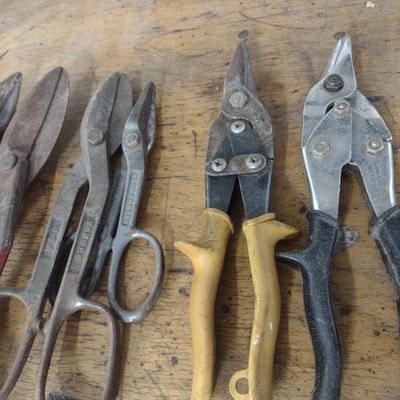 Assortment of Aviation and Tin Snips (#11)
