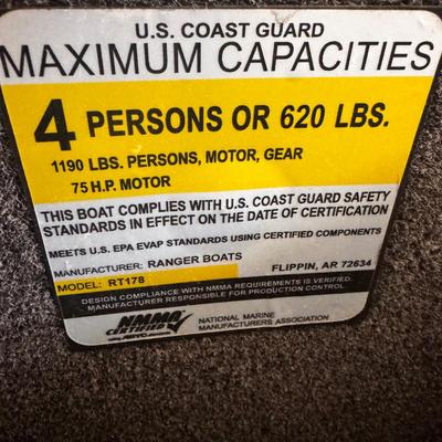2016 Ranger Boat RT 178