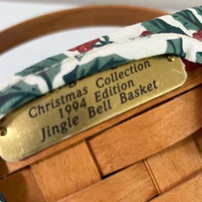 Lot 318 Longaberger Jingle Bell Basket