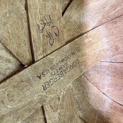 Lot 321 Longaberger lided basket