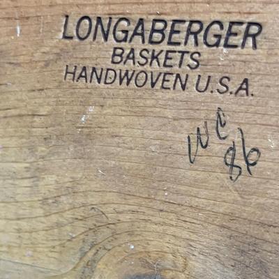 Lot 322 Longaberger lid basket