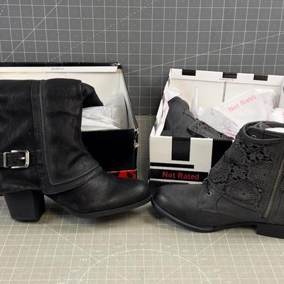 Sale Photo Thumbnail #910: Size 7 & 7-1/2 Ankle Boots and Knee High.  All good Condition. 