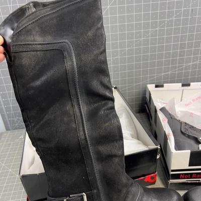 Sale Photo Thumbnail #912: Size 7 & 7-1/2 Ankle Boots and Knee High.  All good Condition. 