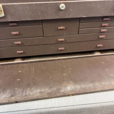 Sale Photo Thumbnail #1092: Vintage Measures: 27  X 9 X 14" Used in need of restoration. Shows Age. COOL!!!