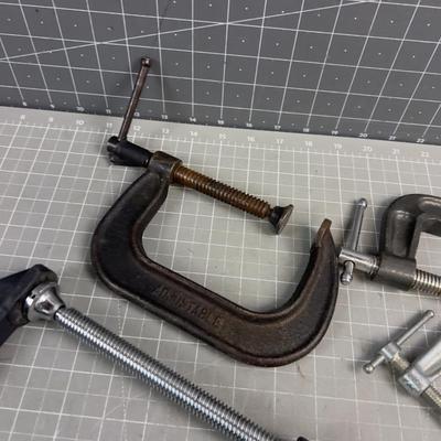Mixed lot of C Clamps (7 Total) 