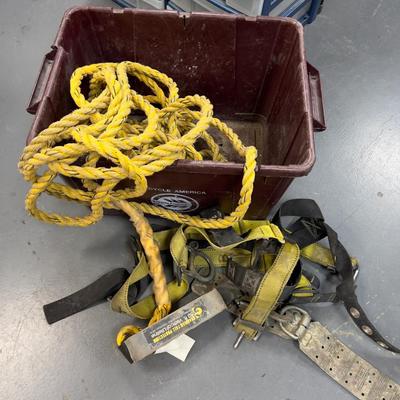 Fall Protection Harness with Rope