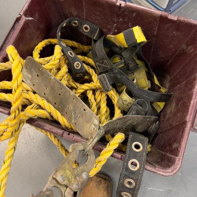 Fall Protection Harness with Rope