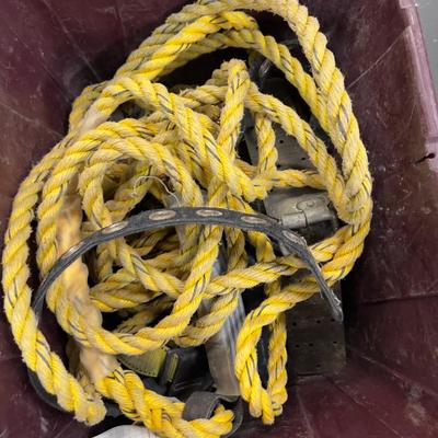 Fall Protection Harness with Rope