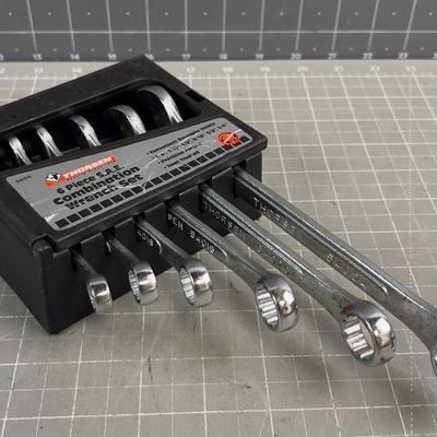 6 Piece SAE Combo Wrench Set