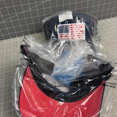 (2) Columbia NEW Fish Flag Snap Back 