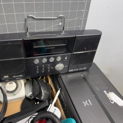 Super Lot of Computer / Electronics: Power Supply, Keyboard, Components