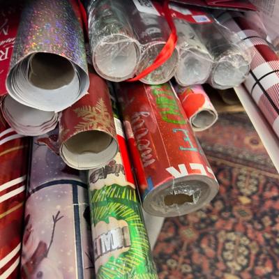 Large Lot of Christmas Wrapping Paper