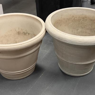 2 Large Plastic Planters
