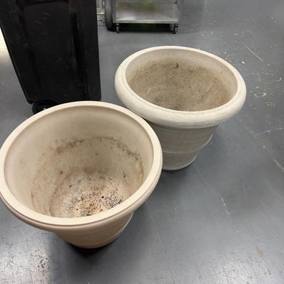 2 Large Plastic Planters