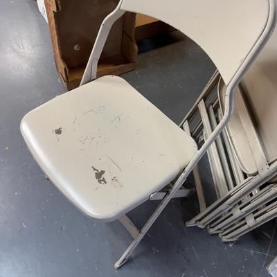4 Metal Folding Chairs 