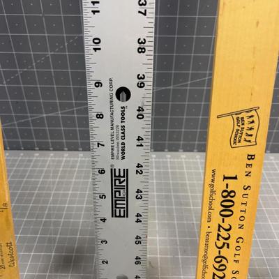Yard Sticks, most Aluminum Straight Edge