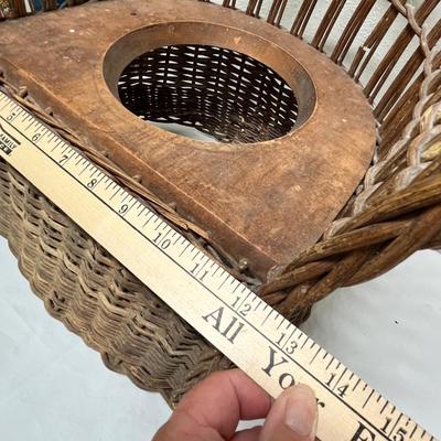 Lot 332 Antique wicker potty chair