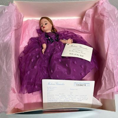 Lot 341 Madame Alexander purple dress doll