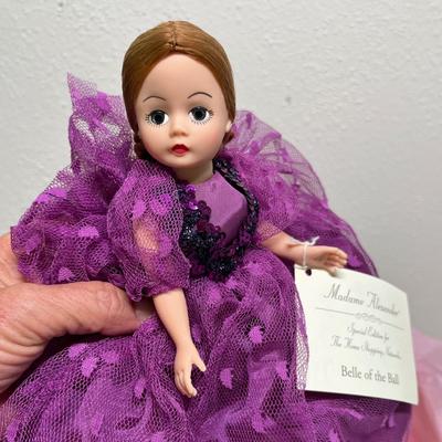 Lot 341 Madame Alexander purple dress doll