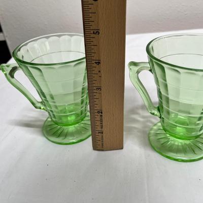Lot 354 Uranium Glass lot