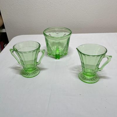 Lot 354 Uranium Glass lot