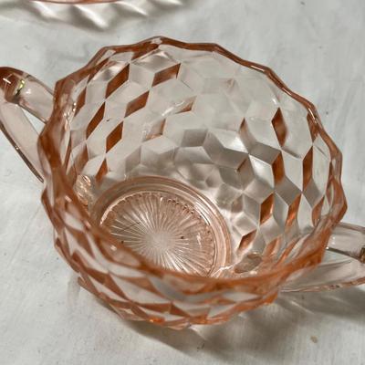 Lot 355 Pink Depression Glass