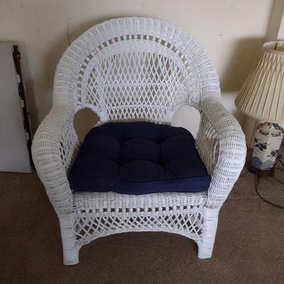 Wicker Chair with Cushion