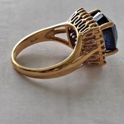 Beautiful Lab Grown Sapphire Ring