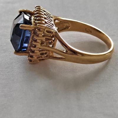 Beautiful Lab Grown Sapphire Ring