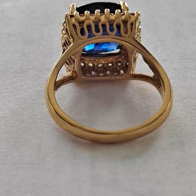 Beautiful Lab Grown Sapphire Ring