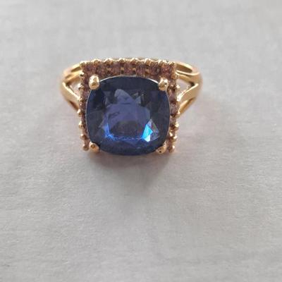 Beautiful Lab Grown Sapphire Ring