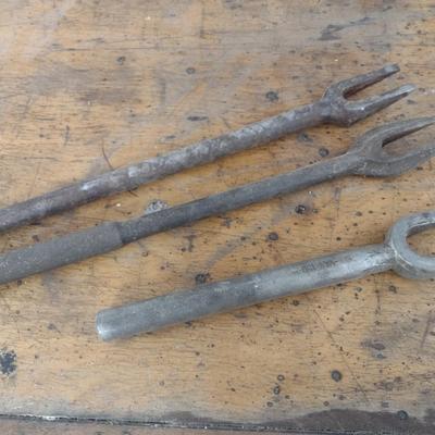 Set of Three Ball Joint Tie Rod Separator Forks (#12)