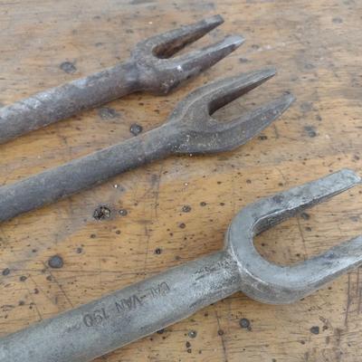 Set of Three Ball Joint Tie Rod Separator Forks (#12)