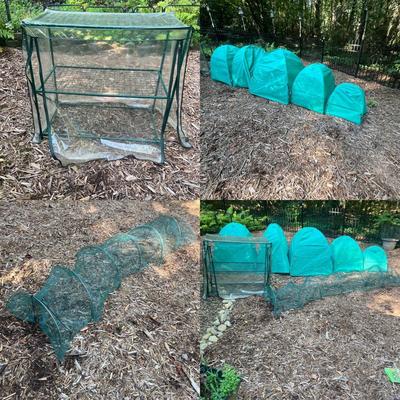 Tunnel Shadow Net, Nuvue Winter Schubert Cover & Mini Greenhouse (SRB-MG)