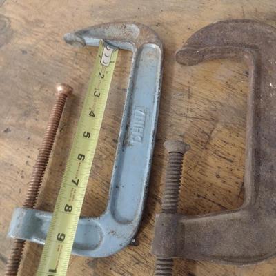 Set of Five Heavy Duty C-Clamps (#13)