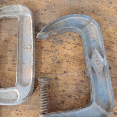 Set of Five Heavy Duty C-Clamps (#13)