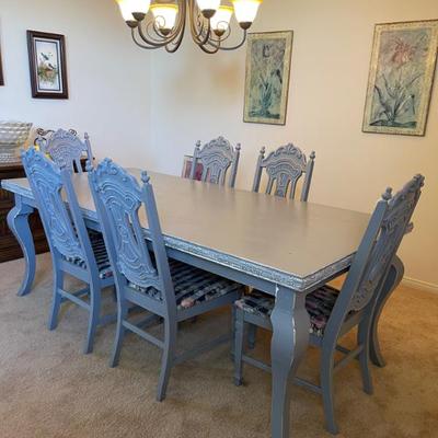 Sale Photo Thumbnail #9: Hip Dining Table Hand Painted ! 