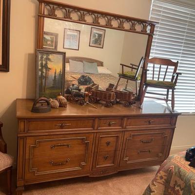 Sale Photo Thumbnail #21: Long dresser with mirror 