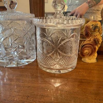 Sale Photo Thumbnail #51: Crystal jars 