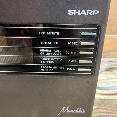 Sharp Microwave, Proctor Silex Toaster Oven & Executive Mini Refrigerator (SRC-MG)