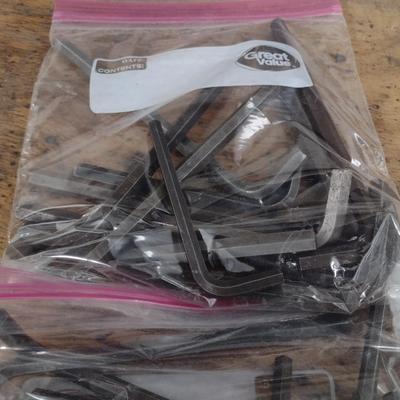 Assortment of Standard Size Head Allen Wrenches