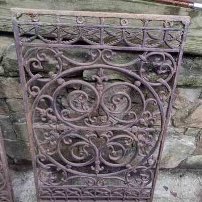Vintage Wrought Metal Architectural Grate Choice B