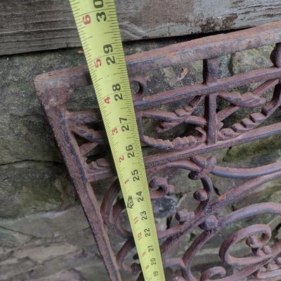 Vintage Wrought Metal Architectural Grate Choice B