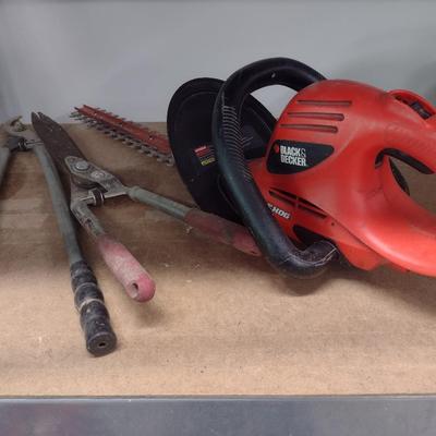 Garden Pruners and Hedge Trimmer