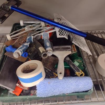 Paint Brushes, Rollers, Tape, Etc.