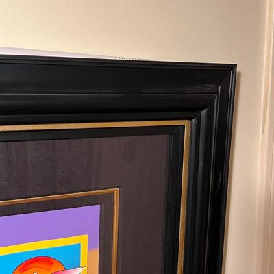“Angel With Sun On Blends” By Peter Max - Signed W/COA (H-RG)