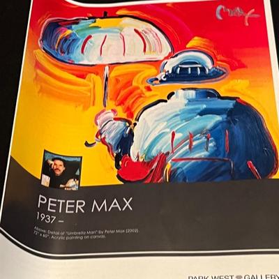 “Angel With Sun On Blends” By Peter Max - Signed W/COA (H-RG)