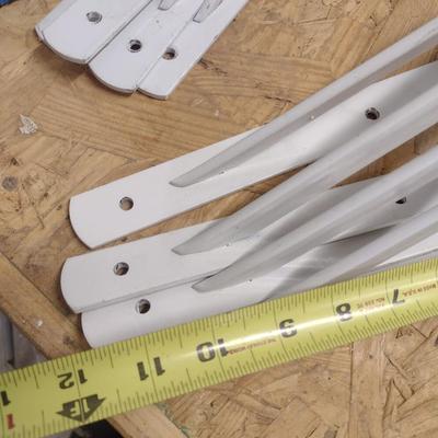 Collection of Metal and Composite Wall Shelving Brackets