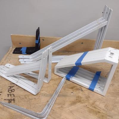 Collection of Metal and Composite Wall Shelving Brackets